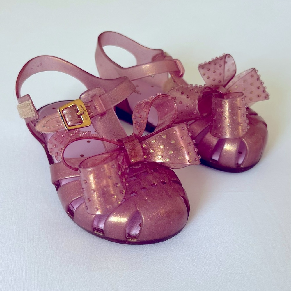 Mini Melissa size 10 EUC bow shoes
